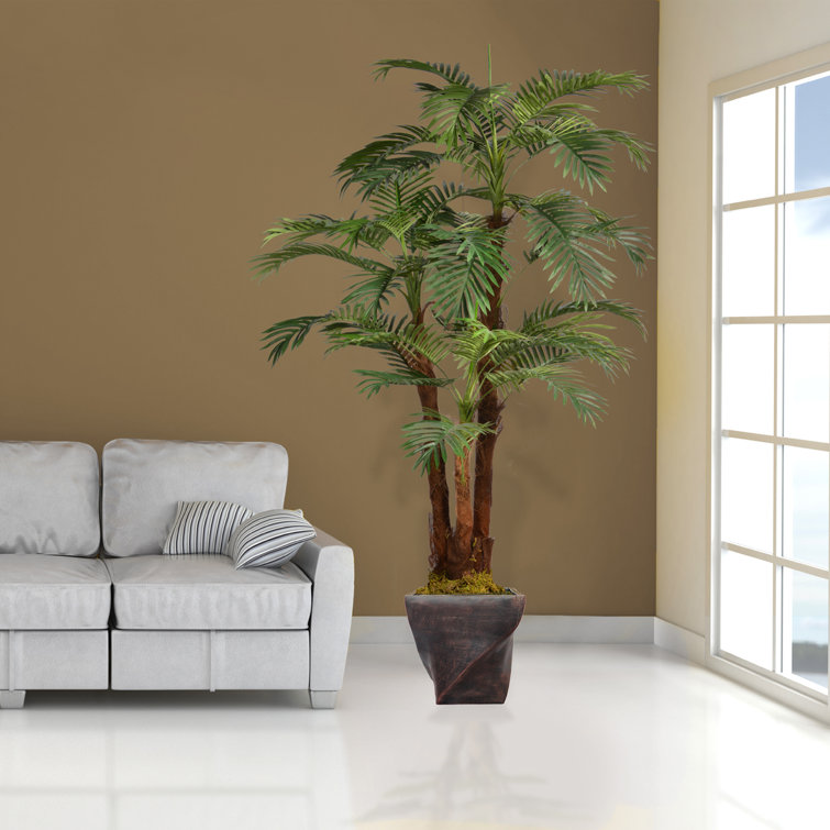 Laura Ashley Panama Floor Palm Tree in Planter & Reviews Wayfair